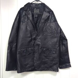 💥NWT Genuine Leather Black Jacket Navarre Leather Company